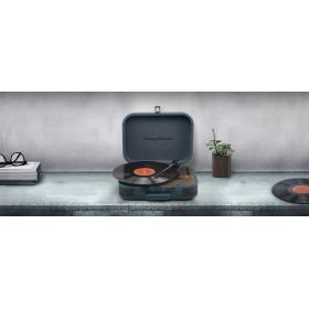 GIRADISCHI STEREO MUSE MT-201 OB 3 VELOCITÀ (33/45/78 GIRI/MIN), COMPATIBILE CON DISPOSITIVI BLUETOOTH, PORTA USB PER RIPRODUZIONE, 2 ALTOPARLANTI INTEGRATI, POTENZA DI USCITA: 2X5W COLORE BLU PETROLIO 